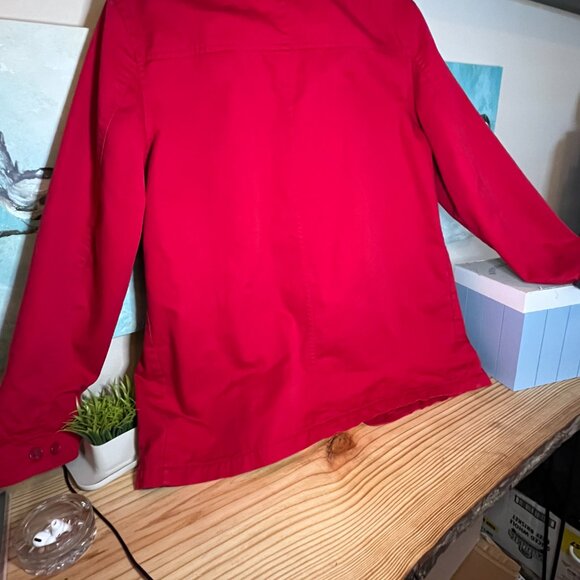 Casual Corner Annex Red Coat Women's Medium Petite - Picture 12 of 16